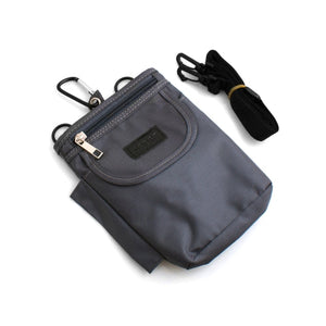 Sac universel System-S, sac à bandoulière, sac banane, sac de protection pour téléphone portable, smartphone avec 3 compartiments, gris