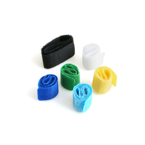 System-S cable ties with Velcro fastener, Velcro cable ties, Velcro straps, cable fastening, set of 6