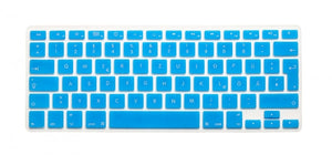 System-S Protection de clavier en silicone pour clavier turc QWERTY pour MacBook Pro 13" 15" 17" iMac MacBook Air 13" en turquoise