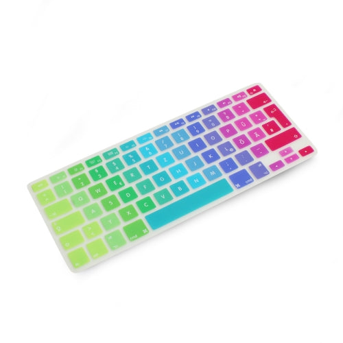 System-S Protector de Teclado de Silicona Funda de Teclado QWERTZ Protector de Teclado Alemán para MacBook Pro 13", 15", 17", iMac MacBook Air de 13", en Colores Arcoíris