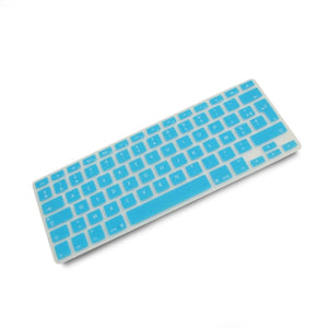 System-S Protection de clavier en silicone pour clavier AZERTY français pour MacBook Pro 13 pouces 15 pouces 17 pouces iMac MacBook Air 13 pouces en turquoise