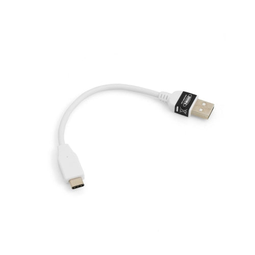 System-S USB 3.1 Type C to USB 2.0 A data cable charging cable adapter cable for USB Type-C devices 10 cm in white