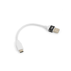 System-S USB 3.1 Typ C zu USB 2.0 A Datenkabel Ladekabel Adapter Kabel für USB Type-C Geräte 10 cm in weiß