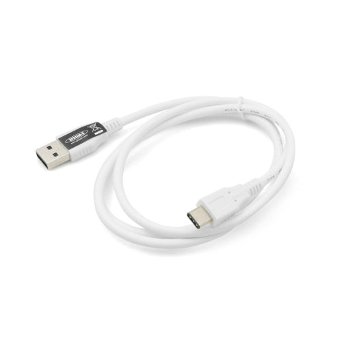 System-S USB 3.1 Type C to USB 2.0 A data cable charging cable adapter cable for USB Type-C devices 50 cm in white