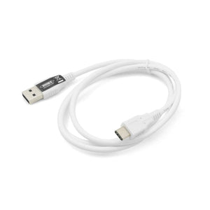 System-S USB 3.1 Typ C zu USB 2.0 A Datenkabel Ladekabel Adapter Kabel für USB Type-C Geräte 50 cm in weiß