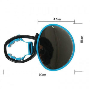 System-S  Fahrrad Spiegel Rückspiegel Konvexspiegel in Blau