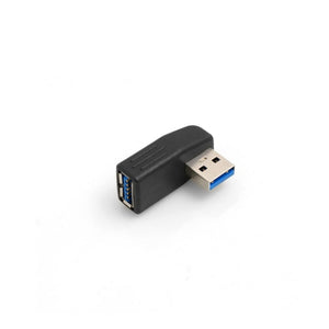 Adaptateur USB A 3.0 à angle de 90° System-S Câble de prise coudé USB A (mâle) vers USB A (femelle)