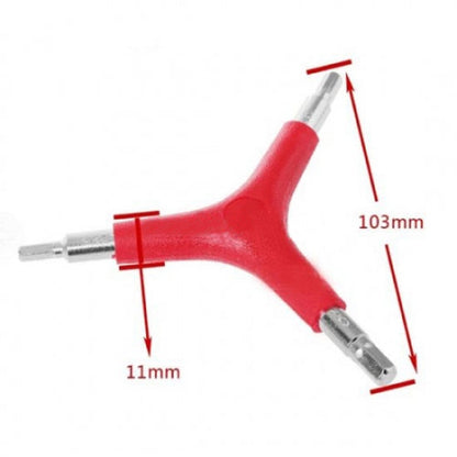 System-S Juego de destornilladores hexagonales con llave en Y 3 en 1 (4/5/6 mm) Kit de herramientas de reparación de bicicletas