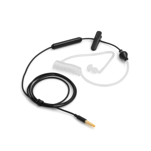 SYSTEM-S casque anti-rayonnement une oreille avec tube sonore smartphone téléphone portable tablette PC noir