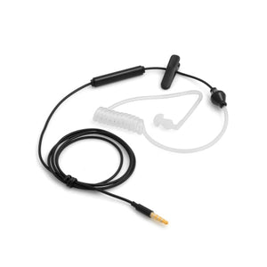 SYSTEM-S auriculares antirradiación de una oreja con tubo de sonido teléfono inteligente teléfono celular tableta PC negro