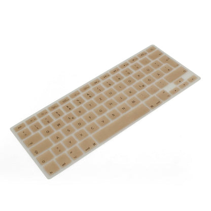 System-S Silikon Tastaturschutz Tastaturabdeckung QWERTZ Deutsche Tastatur Abdeckung Schutz für MacBook Pro 13" 15" 17" / iMac / MacBook Air 13" in der Farbe Gold