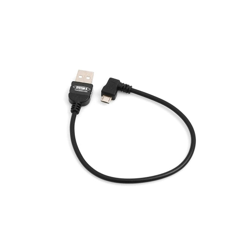 System-S 20 cm Micro USB 2.0 Kabel gewinkelt 90 grad Winkelstecker (rechts/male) Adapter Datenkabel und Ladekabel