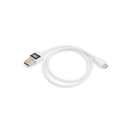 Cavo dati adattatore System-S Micro USB 2.0 e cavo di ricarica bianco 50 cm