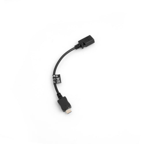 SYSTEM-S Micro USB (male) to Mini USB (female) adapter data cable charging cable extension 15 cm