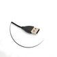 Cable USB 2.0 SYSTEM-S Cable de carga de 19 cm para smartwatch Fitbit Flex 2 en color negro