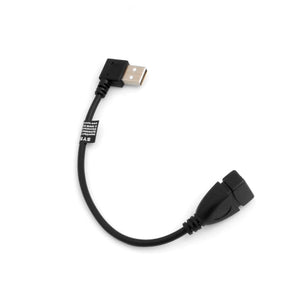 Cavo USB 2.0 tipo A (maschio) 90° ad angolo retto su USB 2.0 tipo A (femmina) 21 cm