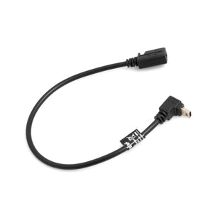 SYSTEM-S Mini USB 90° Grad aufwärts gewinkelt Winkel Kabel auf Mini USB Buchse Adapter Datenkabel Ladekabel 27 cm
