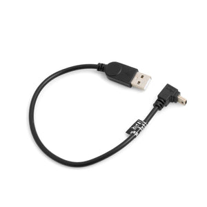 Câble mini USB SYSTEM-S Câble de données coudé à 90° vers le haut Adaptateur de câble de charge 27 cm