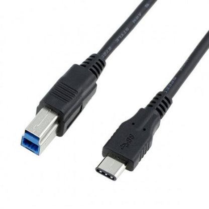 SYSTEM-S USB 3.1 Type C to USB 3.0 Type B data cable adapter cable printer cable 100 cm