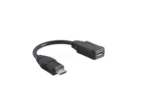 SYSTEM-S Micro USB mâle vers Micro USB femelle câble adaptateur câble de données câble de chargement rallonge 16 cm