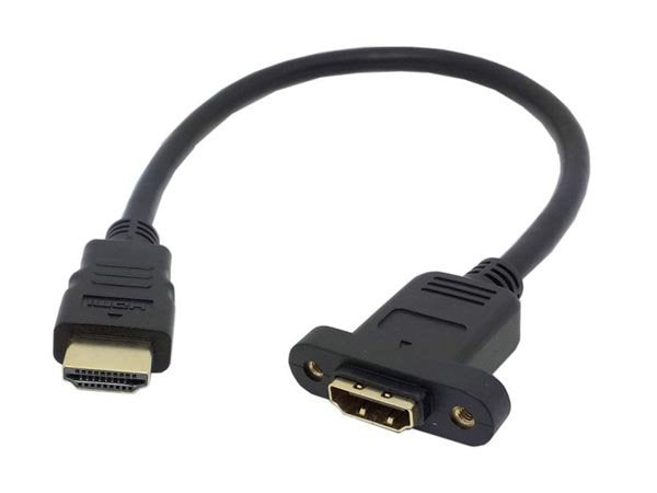 Cavo di prolunga adattatore per montaggio a pannello HDMI maschio a HDMI da 35 cm