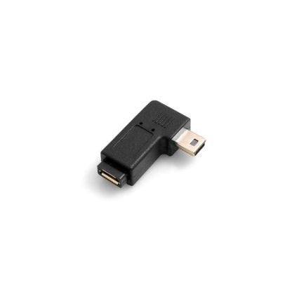 Prise Micro USB SYSTEM-S vers prise Mini USB, angle de 90 °, adaptateur de prise coudée à gauche