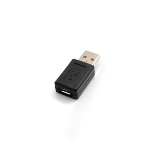 Adaptateur SYSTEM-S OTG USB A mâle vers micro USB femelle, prise adaptateur, câble hôte en déplacement