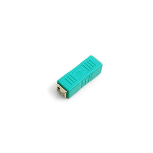 SYSTEM-S USB Type B input to USB Type B input adapter cable adapter plug adapter in green