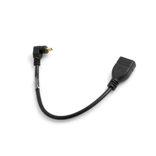 SYSTEM-S Cavo Micro HDMI maschio con angolo verso il basso maschio angolato di 90° verso ingresso HDMI femmina da 22 cm