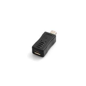 SYSTEM-S Adaptateur d'entrée Mini USB mâle vers Micro USB Câble hôte OTG Connexion de clé USB pour smartphone, téléphone portable, tablette PC