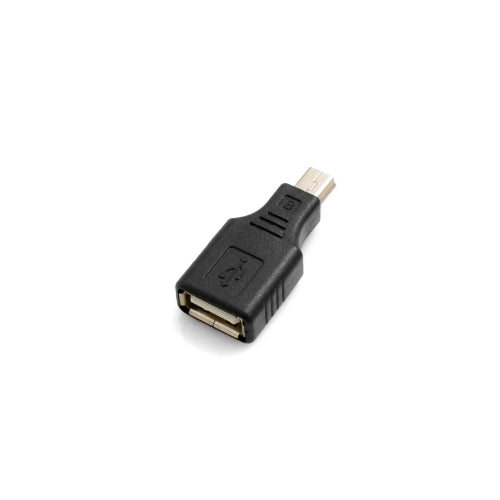 SYSTEM-S Adaptador Mini USB (macho) a USB Tipo A (hembra) Cable host OTG Conexión de unidad flash para teléfono inteligente, teléfono celular, tableta PC