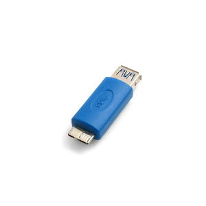 SYSTEM-S USB 3.0 Micro B Male to USB 3.0 Type A Input OTG On The Go Host Converter Adapter Cable