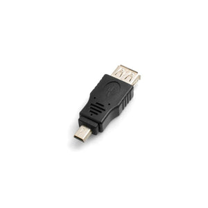 Adaptateur OTG SYSTEM-S Entrée hôte USB A vers Adaptateur mâle Mini USB Prise Câble hôte en déplacement