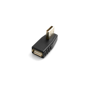 SYSTEM-S USB Typ A Buchse auf USB Typ A Stecker 90° Links Gewinkelt Winkelstecker Adapter