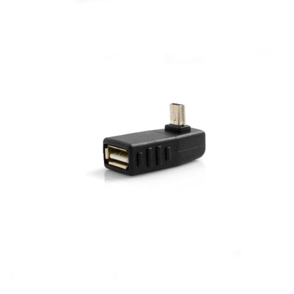 SYSTEM-S USB Typ A Buchse auf Mini USB Stecker 90° Abwärts Winkel gewinkelt Winkelstecker Adapter