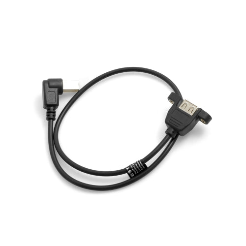 SYSTEM-S USB Typ B Stecker auf USB A Buchse Panel Mount Stecker USB Kabel Verlängerungskabel 50cm