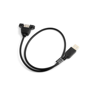 SYSTEM-S USB A male to USB A female panel mount connector cable extension cable