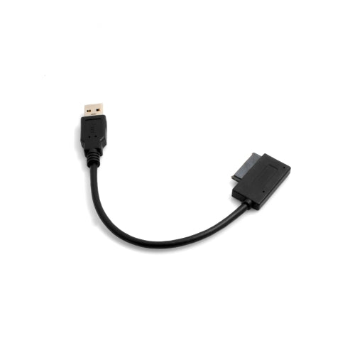 SYSTEM-S USB Typ A 3.0 (male) auf 7 + 6 13pin Slimline SATA Laptop CD/DVD ROM Optisches Laufwerk Kabel Adapter