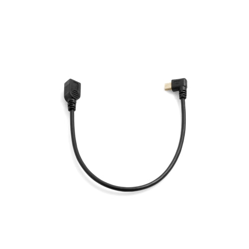 SYSTEM-S Mini USB cable left angled to Mini USB socket 25 cm