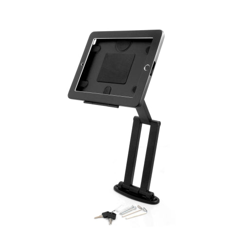 SYSTEM-S antifurto supporto da parete per presentazione POS per fiere, braccio girevole, supporto da parete flessibile con serratura per iPad Air