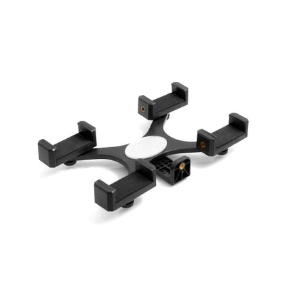 Accesorio para trípode System-S con soporte de rosca de 1/4, adaptador para trípode y monopié, adaptador para trípode para 4x smartphones de 56 mm a 72 mm, ajustable sin niveles