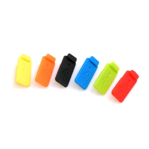 Housse en silicone anti-poussière SYSTEM-S pour prise USB A, protection contre la poussière, lot de 6