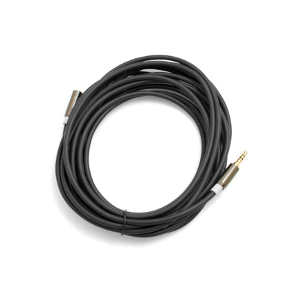 SYSTEM-S adapter cable 3.5mm jack AUX stereo plug to 3.5mm jack AUX stereo socket 490cm 3 pin