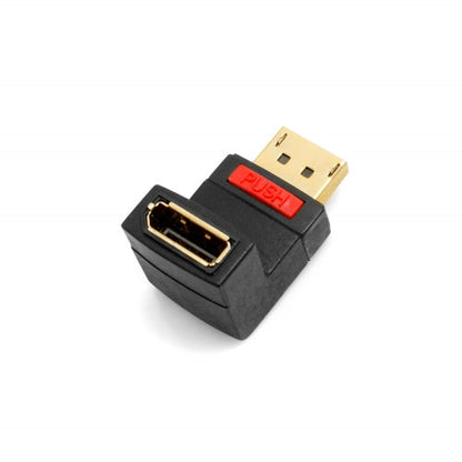 SYSTEM-S DisplayPort (male) to DisplayPort (female) adapter up angle