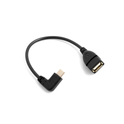 System-S USB A 2.0 (female) to USB 3.1 Type C (male) angled cable extension 20 cm