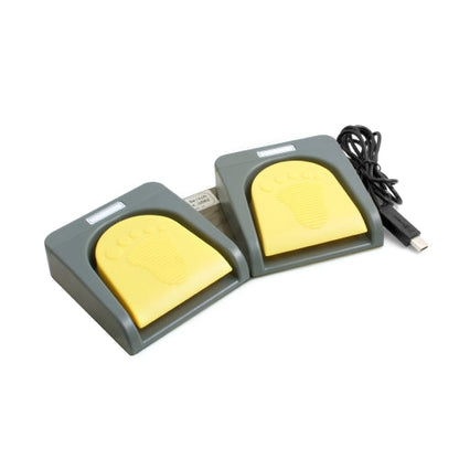 Pedal dual System-S en gris-amarillo