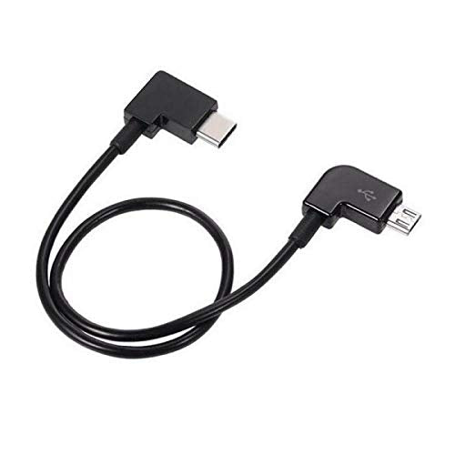 Micro USB to 3.1 Type C angled cable 30cm for Bosch Intuvia eBike