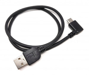 SYSTEM-S Cable USB Tipo A (Macho) a USB Tipo C 3.1 (Macho) acodado 50 cm