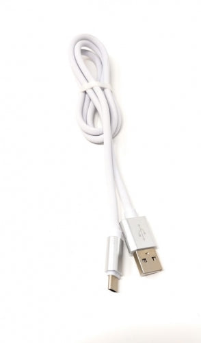 Câble USB SYSTEM-S 3.1 Type C à 2,0 A 90 cm Charge rapide haute vitesse 6,5 A (Max) blanc