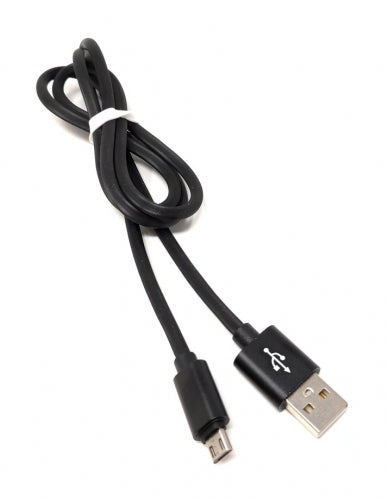 System-S USB Kabel Typ Micro zu Typ A 90 cm schwarz High-Speed Quick Charge 6.5A (Max)